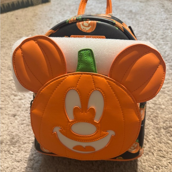 Loungefly Handbags - Loungefly Pumpkin Mickey Bag